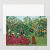Henri Rousseau - Tropical Forest with Monkeys サンキューカード (正面/裏面)