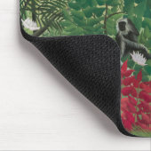 Henri Rousseau - Tropical Forest with Monkeys マウスパッド (コーナー)