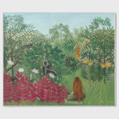 Henri Rousseau - Tropical Forest with Monkeys ラッピングペーパー (フラット)
