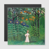 Henri Rousseau - Woman in Forest Magnetic Card (正面/裏面)