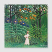 Henri Rousseau - Woman in Forest Magnetic Card (正面)