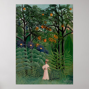 Henri Rousseau - Woman in the Forest ポスター