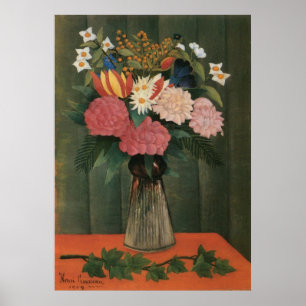 Henri Rousseau's Flowers in a Vase (1909) ポスター