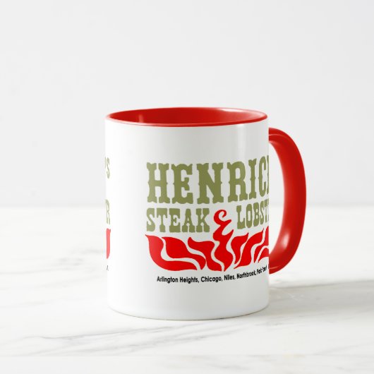 Henrici's Restaurant, Steak & Staurant, Chicago, I マグカップ (正面右)