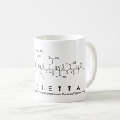 Henriettaペプチド名mug コーヒーマグカップ (正面右)