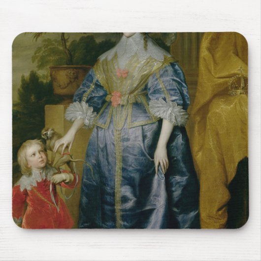 Henriettaマリア女王および彼女の小びと マウスパッド (正面)