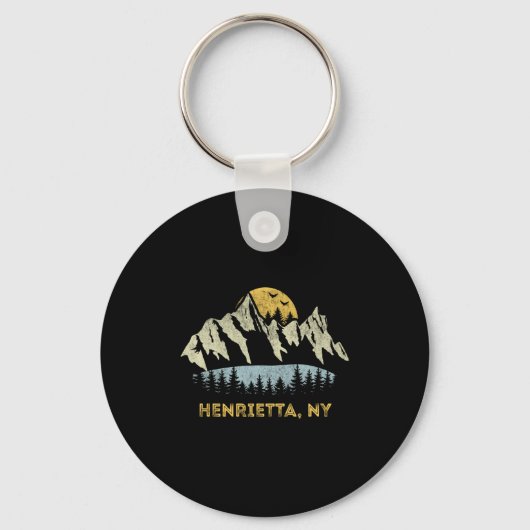 Henrietta New York Mountain Sunset Sunrise Ny  キーホルダー (正面)