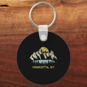 Henrietta New York Mountain Sunset Sunrise Ny  キーホルダー (正面)