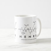 Henrikペプチド名mug コーヒーマグカップ (正面右)