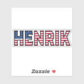 Henrik Name Vorname USA Sticker Stickerset シール (シート)