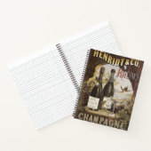 Henriot & Co. Rheims Champagneのヴィンテージ広告 ノートブック (内部)