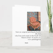 「Henris椅子」の芸術カード カード (裏面)