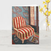 「Henris椅子」の芸術カード カード (黄色い花)