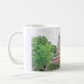 Henry郡Courthouse_パリ、TN USA_Mug コーヒーマグカップ (左)