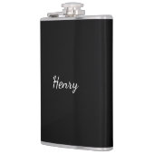 Henry 名前 タイポグラフィー オーダーメイドギフト  フラスク (左)