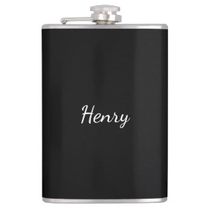 Henry 名前 タイポグラフィー オーダーメイドギフト フラスク