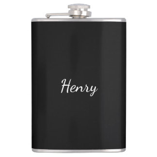 Henry 名前 タイポグラフィー オーダーメイドギフト フラスク