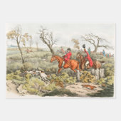 Henry Alken | Fox Hunting ラッピングペーパーシート (正面3)