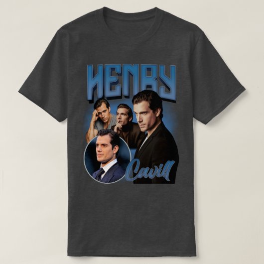 Henry Cavillヴィンテージ90sブートレッグヴィンテージスタイル Tシャツ (デザイン正面)