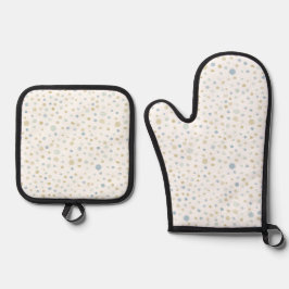 Henry Confetti Watercolor Dots 鍋つかみ&鍋敷きセット