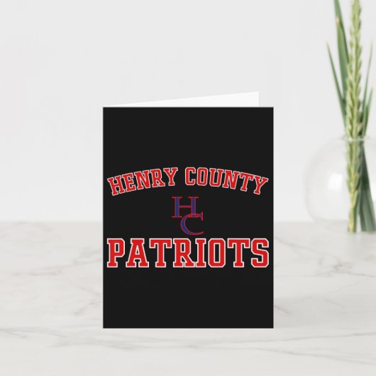 Henry County Patriots Logo Varsity Hs カード (正面)