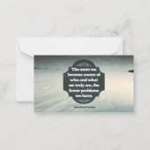 Henry David Thoreau感動的引用文「アウェア」 ノートカード (正面)