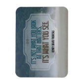 Henry David Thoreau感動的引用文"参照" Flex マグネット (縦)