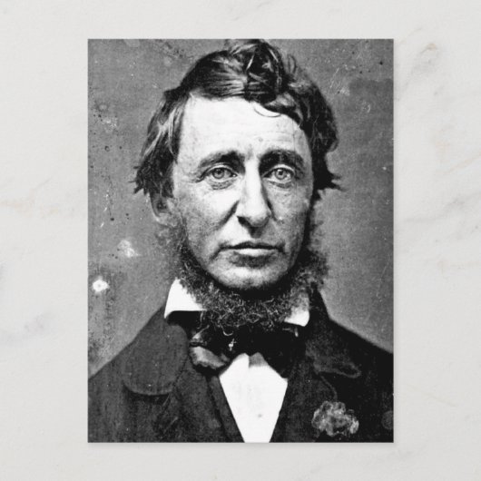 Henry David Thoreau (1817-1862) 6月 ポストカード (正面)
