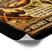 Henry David Thoreau Different Drummer ポスター (角)