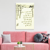 Henry David Thoreau, "Live in Each Season" キャンバスプリント (インサイチュ (リビング))