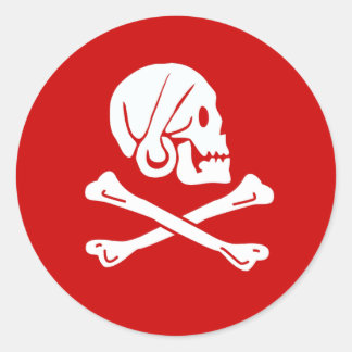 Henry Everyステッカー（赤） ラウンドシール