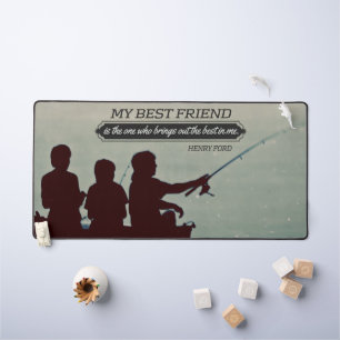 Henry Ford Inspirational Quote "Best friend" デスクマット