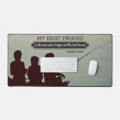 Henry Ford Inspirational Quote "Best friend" デスクマット (キーボード&マウス)