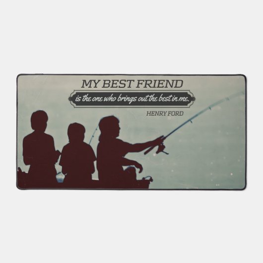 Henry Ford Inspirational Quote "Best friend" デスクマット (正面)