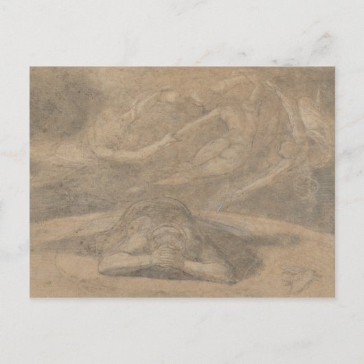 Henry Fuseli – 農夫の夢、楽園失った ポストカード (正面)