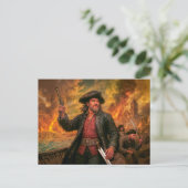 Henry Morgan Pirate Battle Portrait ポストカード (スタンド正面)