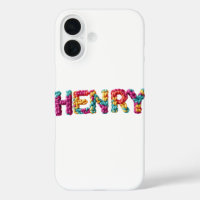 HENRY Name in 鮮やか Crochet Pattern