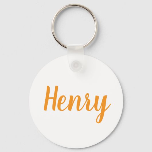 Henry name Metal ring keychain キーホルダー (正面)