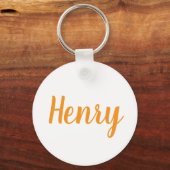 Henry name Metal ring keychain キーホルダー (正面)