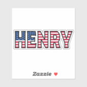 Henry Name Vorname USA Sticker Stickerset シール (シート)