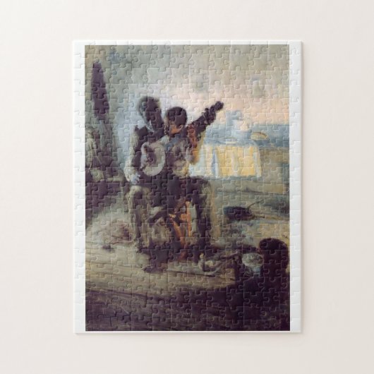 Henry Ossawa Tanner The Banjoレッスン ジグソーパズル (縦)