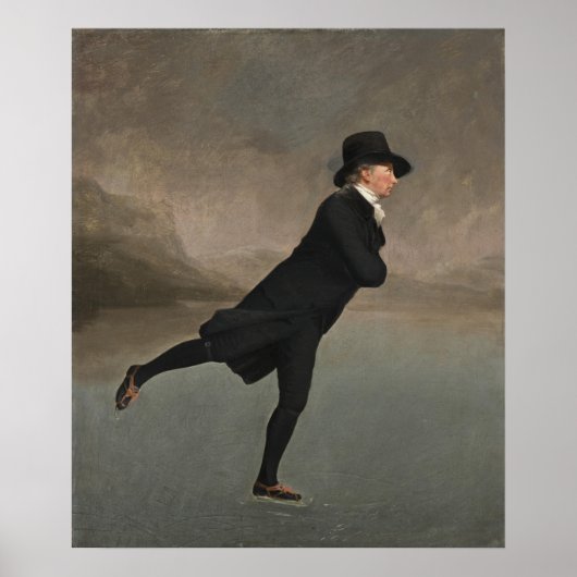 Henry Raeburn – ザスケートで滑る大臣プリント ポスター (正面)