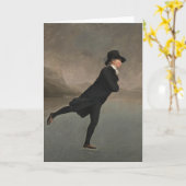 Henry Raeburn - The Skating Minister Card カード (黄色い花)