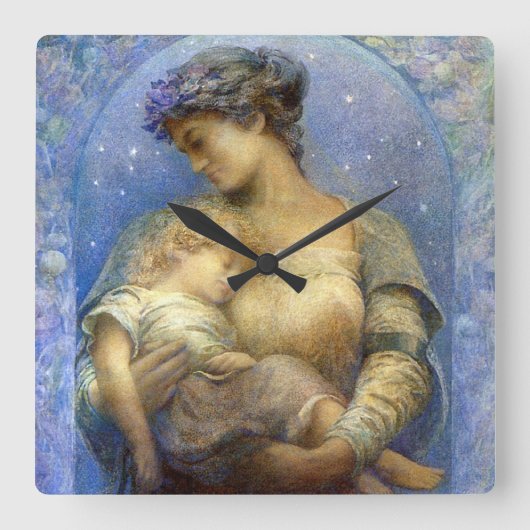 Henry Raymond Thompson: O Holy Night スクエア壁時計 (正面)