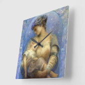 Henry Raymond Thompson: O Holy Night スクエア壁時計 (傾斜)