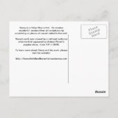 Henry the Feline Fiber Artistポストカード ポストカード (裏面)