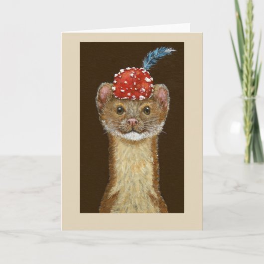 Henry the weasel greeting card カード (正面)