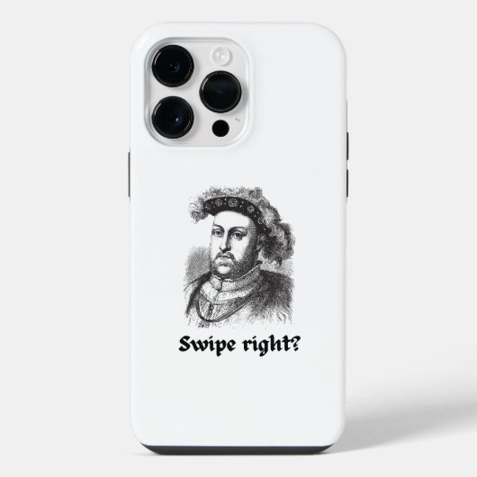 Henry VIII - 右スワイプ?面白い iPhoneケース (裏面)
