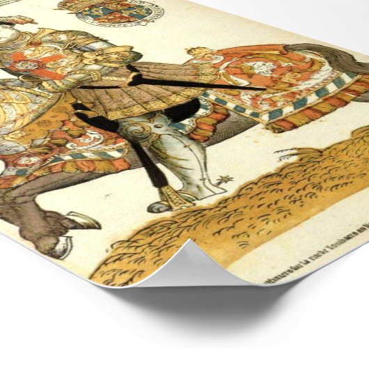 Henry VIII of England on Horseback ポスター (角)