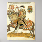 Henry VIII of England on Horseback ポスター (正面)
